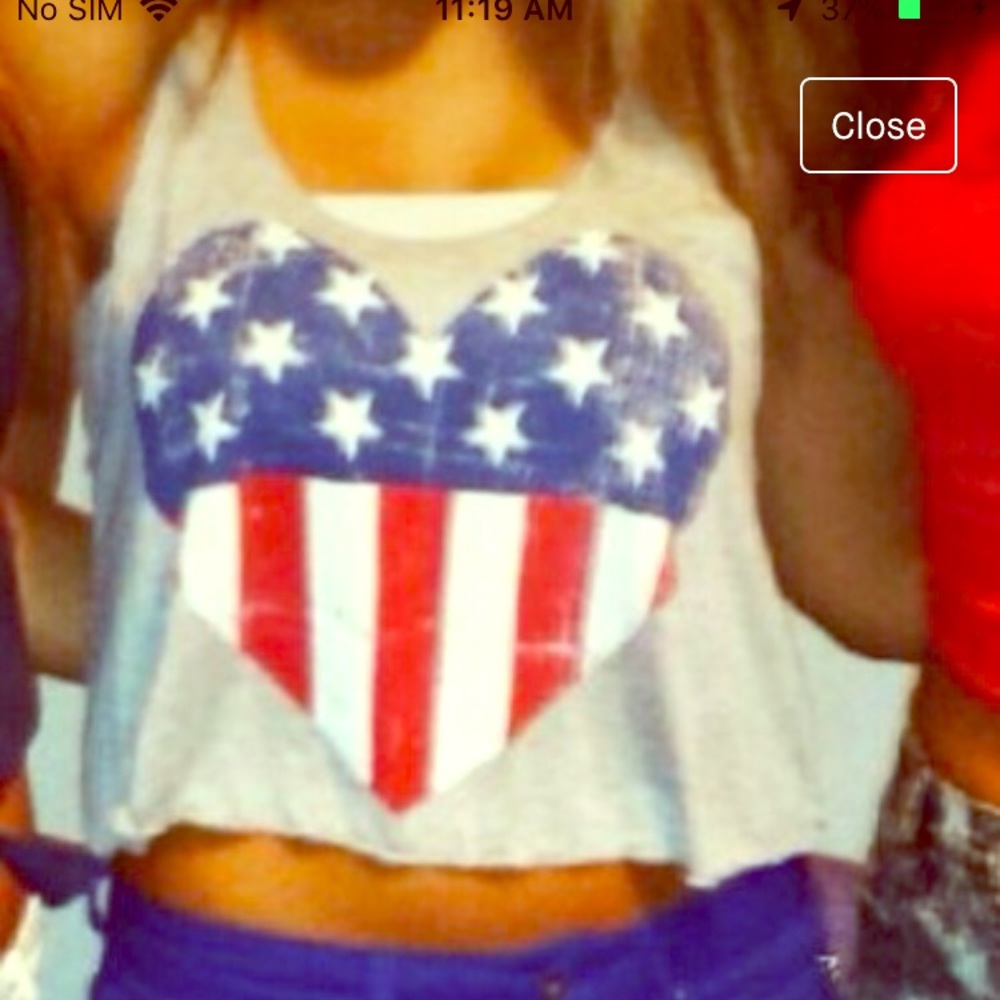 Grey crop top